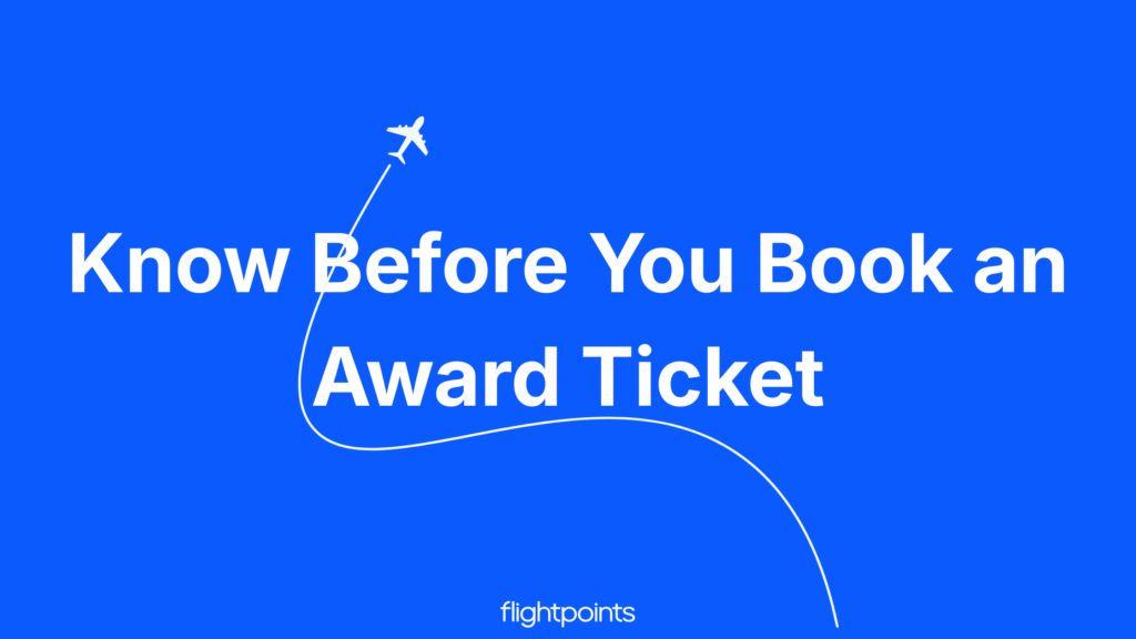 Fuel surcharges on award tickets