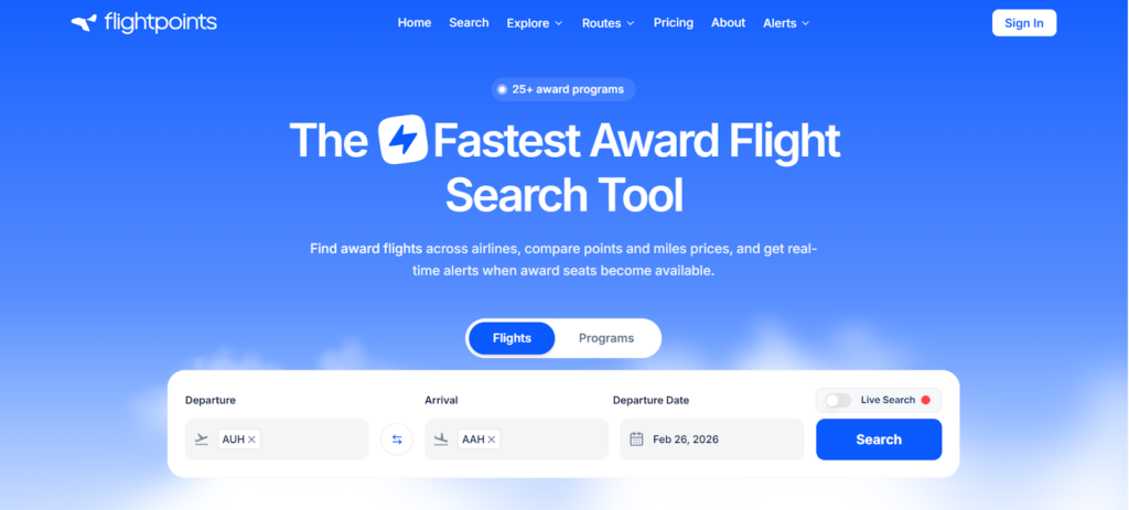 homepage - flightpoints