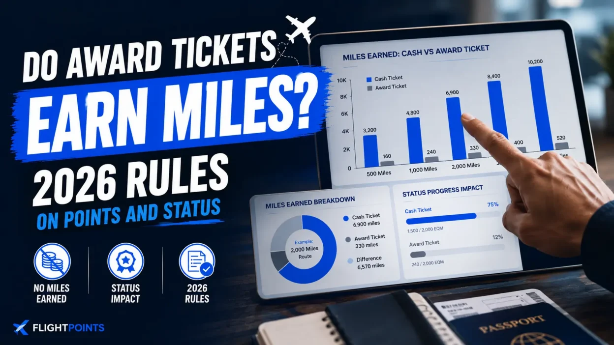 do award tickets earn miles