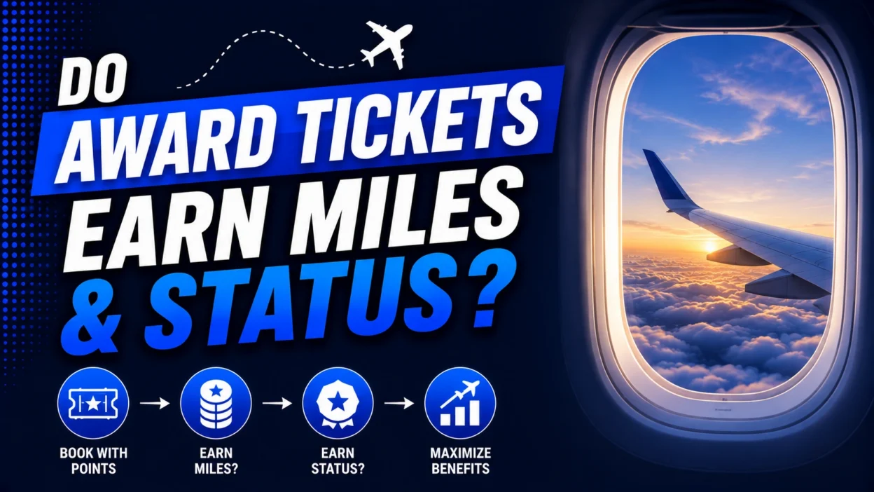 Do Award Tickets Earn Miles or Status?