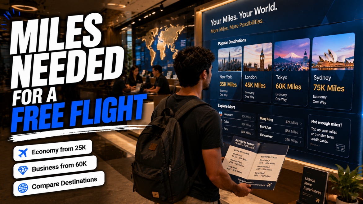 how many miles do you need for a free flight