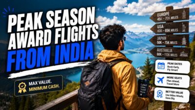how to book award flights from India using miles