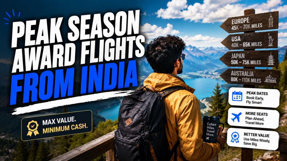 how to book award flights from India using miles
