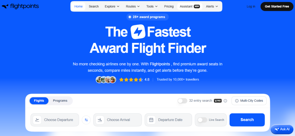 how to book flights with points
