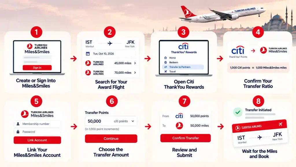 Transfer Citi Points to Turkish Airlines