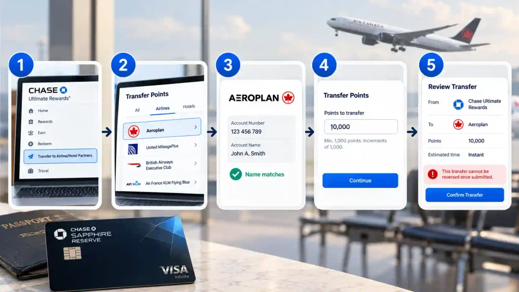 Chase Points to Aeroplan